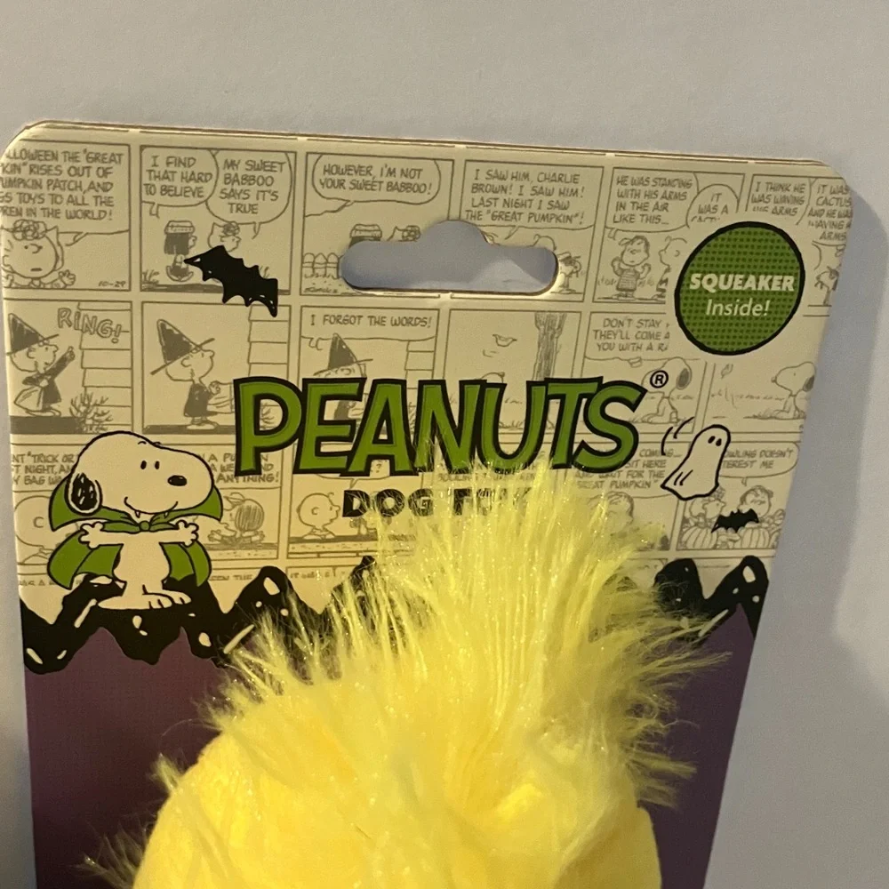 Peanuts Snoopy (Bat)and Woodstock (w/ pumpkin) Halloween Plush Duo Dog Toys‎